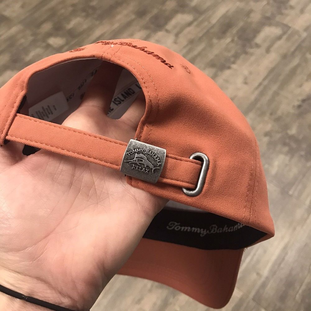 NWT Tommy‎ Bahama Cap Baseball Hat One Size Adjustable with Marlin Salmon - Picture 6 of 10